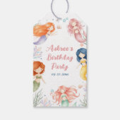 Magisch Zeemeermin Verjaardagsfeest Cadeaulabel (Voorkant)