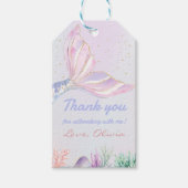Magisch Zeemeermin Verjaardagsfeest Cadeaulabel (Voorkant)