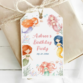 Magisch Zeemeermin Verjaardagsfeest Cadeaulabel