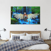 Magisch Zwaard Canvas Afdruk (Insitu (Slaapkamer))