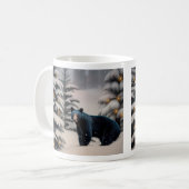Magisch zwart Beer Koffiemok (Voorkant links)