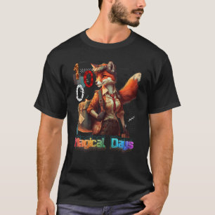 Magische 100 dagen schoolleraar meisjes t-shirt