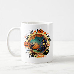 Magische 3D Halloween Portal Koffie Mok