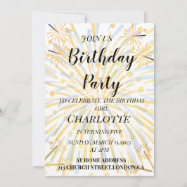 Magische 5e verjaardag Bash Kaart