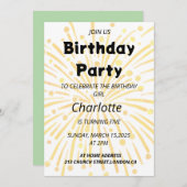 Magische 5e verjaardag Bash Kaart (Voorkant / Achterkant)