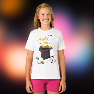 Magische 7e verjaardag Thema Party T-shirt