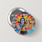 MAGISCHE AANDELEN VAN HINDUISME RONDE BUTTON 5,7 CM (Voorkant /achterkant)