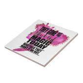 Magische aandoening van zwarte meisjes tegeltje (Zijkant)