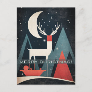 Magische Abstracte Kersteland Briefkaart