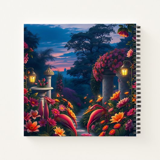 Magische accenten geïnspireerd door natuur voor co notitieboek (Achterkant)