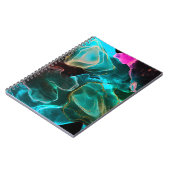 Magische achtergrond. Handverf. Flow Creativiteit Notitieboek (Linkerzijde)