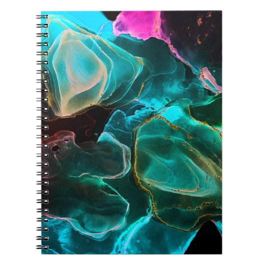 Magische achtergrond. Handverf. Flow Creativiteit Notitieboek (Voorkant)