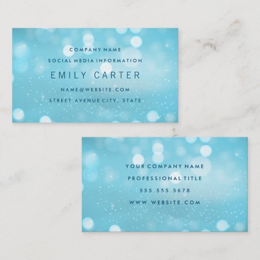 Magische achtergrond visitekaartje (Voorkant / Achterkant)