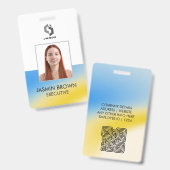 Magische achtergrondnaam Gepersonaliseerd  Badge (Voor- en achterkant)