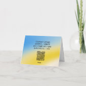 Magische achtergrondnaam Gepersonaliseerd  Bedankkaart (Achterkant)