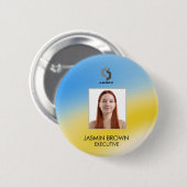 Magische achtergrondnaam Gepersonaliseerd  Ronde Button 5,7 Cm (Voorkant /achterkant)