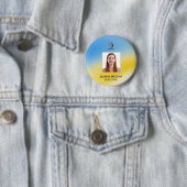 Magische achtergrondnaam Gepersonaliseerd  Ronde Button 5,7 Cm (In situ)