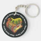Magische Acryl Sleutelhanger met Boek (Achterkant)