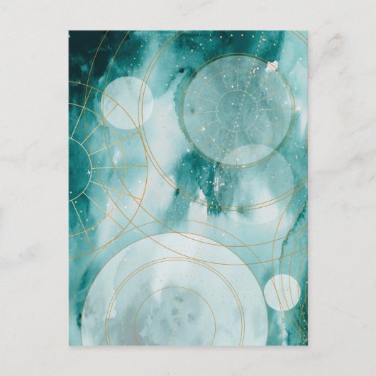 Magische Afstuderen sterren II Briefkaart (Voorkant)