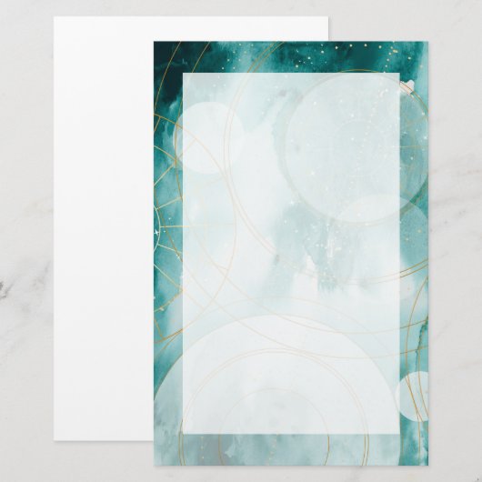 Magische Afstuderen sterren II Briefpapier (Voorkant / Achterkant)