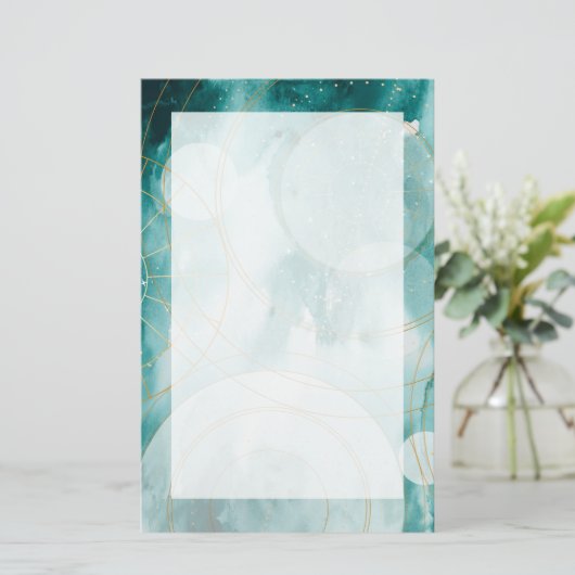 Magische Afstuderen sterren II Briefpapier (Staand voorkant)