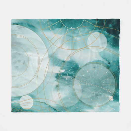 Magische Afstuderen sterren II Fleece Deken (Voorkant (Horizontaal))