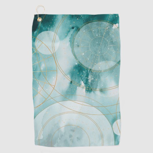 Magische Afstuderen sterren II Golfhanddoek (Voorkant)