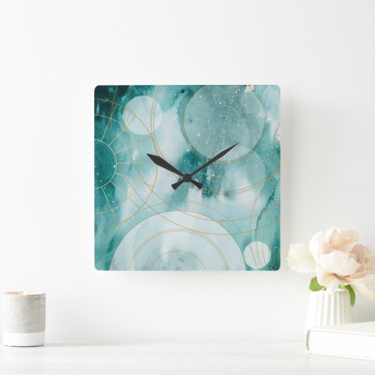 Magische Afstuderen sterren II Vierkante Klok (Huis)