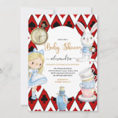 Magische Alice in Wonderland Baby shower Kaart (Voorkant)