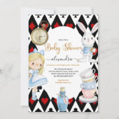 Magische Alice in Wonderland Baby shower Kaart (Voorkant)