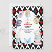 Magische Alice in Wonderland Verjaardag Kaart (Voorkant)