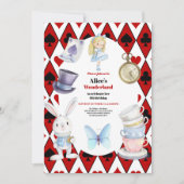 Magische Alice in Wonderland Verjaardag Kaart (Voorkant)