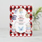 Magische Alice in Wonderland Verjaardag Kaart (Staand voorkant)