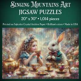 Magische Alice in Wonderland Witte Konijn Legpuzzel