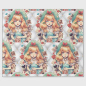 Magische Alice Tea Party! Cadeaupapier (Vlak)