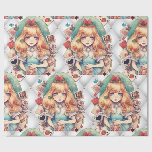 Magische Alice Tea Party! Cadeaupapier (Vlak)