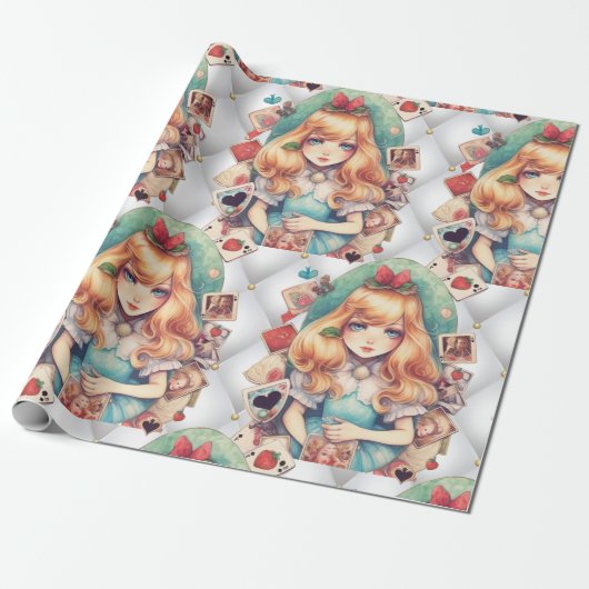 Magische Alice Tea Party! Cadeaupapier (Uitgerold)