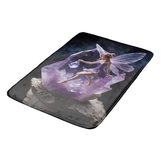 Magische Amethist Fantasy Fairy Badmat (Gekanteld)