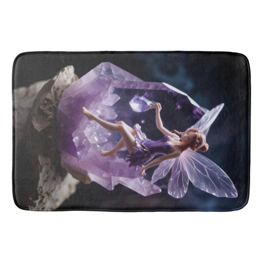 Magische Amethist Fantasy Fairy Badmat (Voorkant)