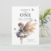 Magische anime fee 5e verjaardagsfeest kaart (Staand voorkant)