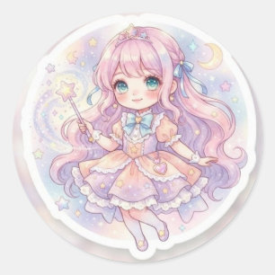 Magische Anime Meisje Droomster Ster Sticker (Yoki