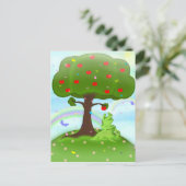 Magische appel briefkaart (Staand voorkant)