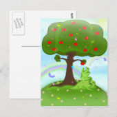 Magische appel briefkaart (Voorkant / Achterkant)