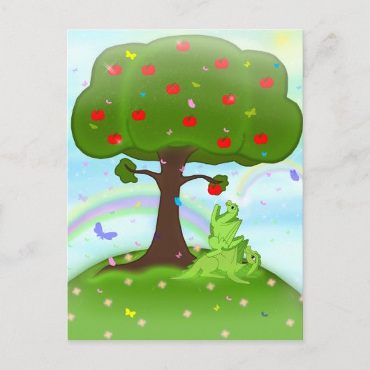 Magische appel briefkaart (Voorkant)