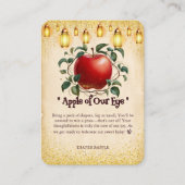  magische appel van onze ogen Baby shower Informatiekaartje (Voorkant)