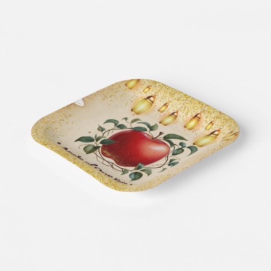  magische appel van onze ogen Baby shower Papieren Bordje (Gebogen)