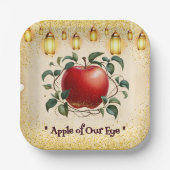  magische appel van onze ogen Baby shower Papieren Bordje (Voorkant)