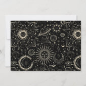 Magische astrologie boho hemels baby shower kaart (Achterkant)