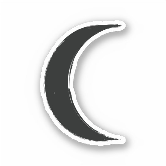 Magische atoomastrologie met zwarte munt sticker (Voorkant)