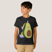 Magische avocado eenhoorn grappig veganistisch ete t-shirt (Voorkant volledig)